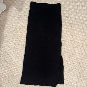 COPY - Double Zero Ribbed midi skirt.